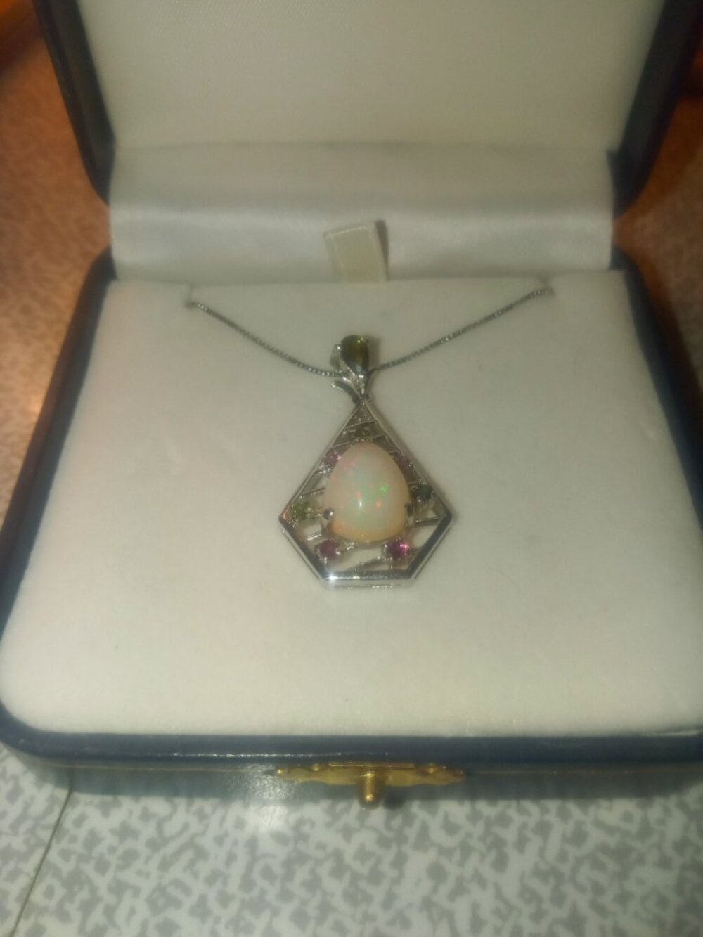 Opal Pendant Necklace